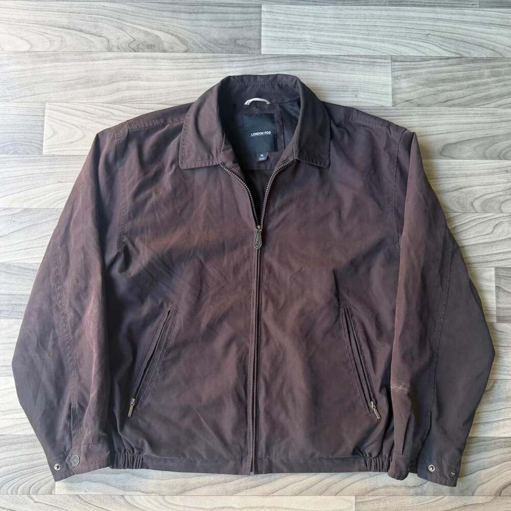 London Fog Y2K Faded Black Harrington Jacket